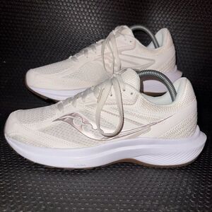 Saucony Cohesion 17 Pearl Gum Mesh Cushioned Athletic Sneakers Womens Size 10